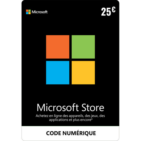 Microsoft Store Carte 25€