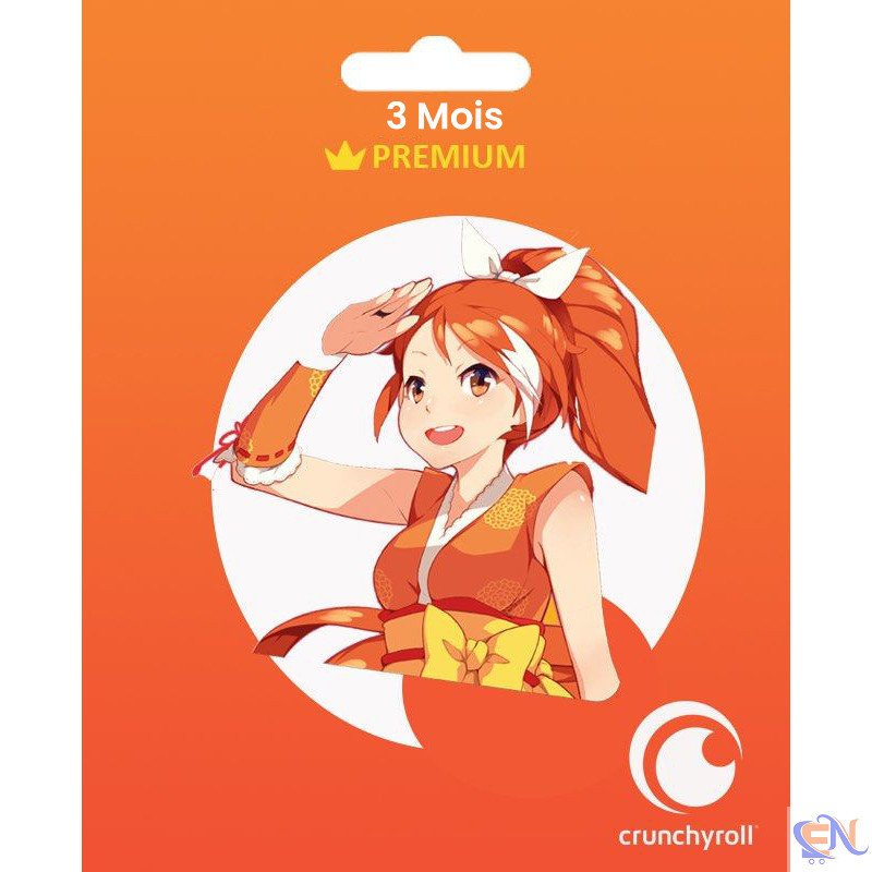 Crunchyroll - Cartão Pré-pago Assinatura Premium 3 Meses