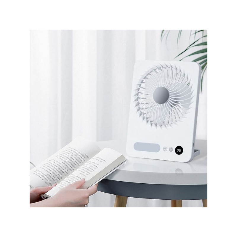 Ventilateur rechargeable LED (JK-F668)