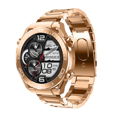 Montre intelligente ronde Nfc avec écran Amoled