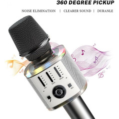 Yesido KR10 Haut-parleur karaoké avec microphone.