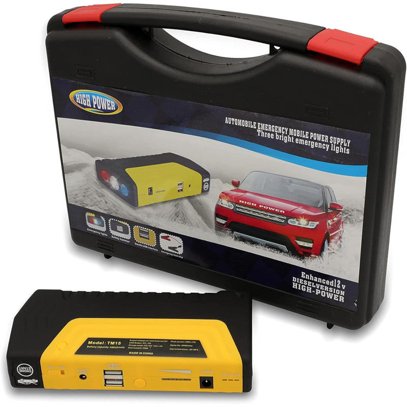bloc d'alimentation mobile d'urgence pour voiture