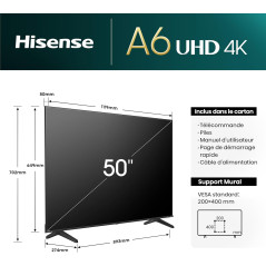 Hisense 65 pouces disponible.