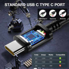 Chargeur Lenovo Thinkpad 65W USB C pas cher au Niger