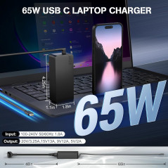 Chargeur Lenovo Thinkpad 65W USB C pas cher au Niger