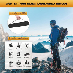 GRIFEMA Trepied Smartphone Pied Appareil Photo Pliable, disponible.