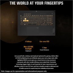 ASUS Ordinateur portable TUF Gaming F17  disponible.
