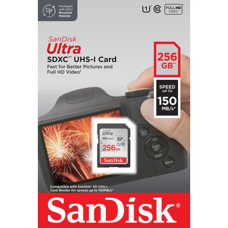 SanDisk 256 Go Ultra SDXC Carte sur Electroniger.