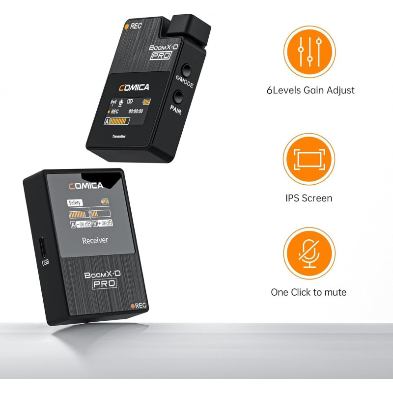 COMICA Microphone sans Fil 2