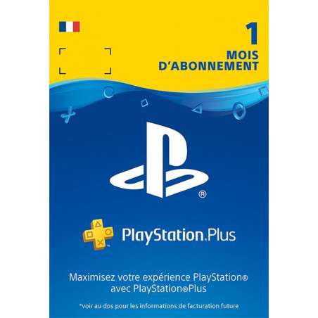 Carte PlayStation Plus: 1 Mois d'abonnement