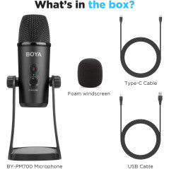 BOYA Microphone USB de Bureau - Electroniger
