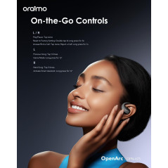 Écouteurs sans fil Oraimo OpenArc OPN-675 disponible.