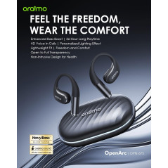 Écouteurs sans fil Oraimo OpenArc OPN-675 disponible.