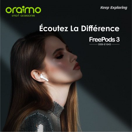 Écouteurs stéréo sans fil FreePods 3 OEB-E104D