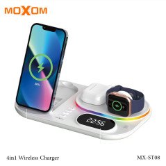 Station de Charge Sans Fil 4-en-1 MOXOM MX-ST08