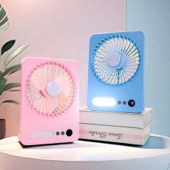 Ventilateur rechargeable LED (JK-F668)
