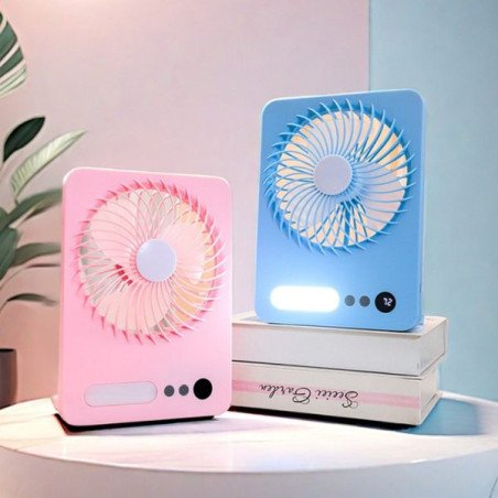 Ventilateur rechargeable LED (JK-F668)